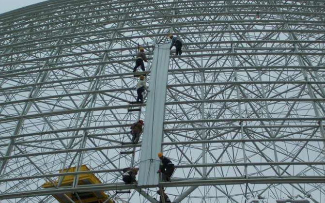 石嘴山网架装配好以后应当留神哪八项验收事件